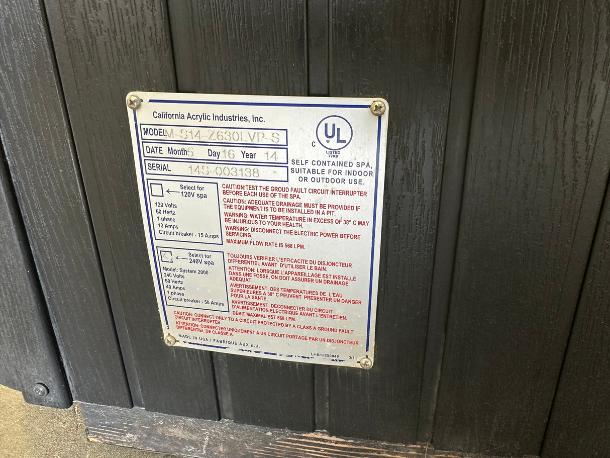 CalSpas Z630L Reconditionné – Spa 6 places 80” x 84” avec Garantie