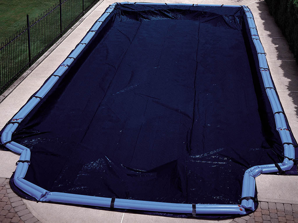 Deluxe Rectangular Opaque Winter Cover for Inground Pool – 15-Year Grade – Black