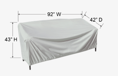 Treasure Garden PFC743 — X-Large Cover for Sofa (couch) – pale gray