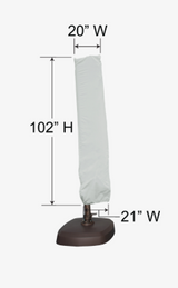 Treasure Garden PFC955 — Cover for offset parasol AG25T (pale gray)