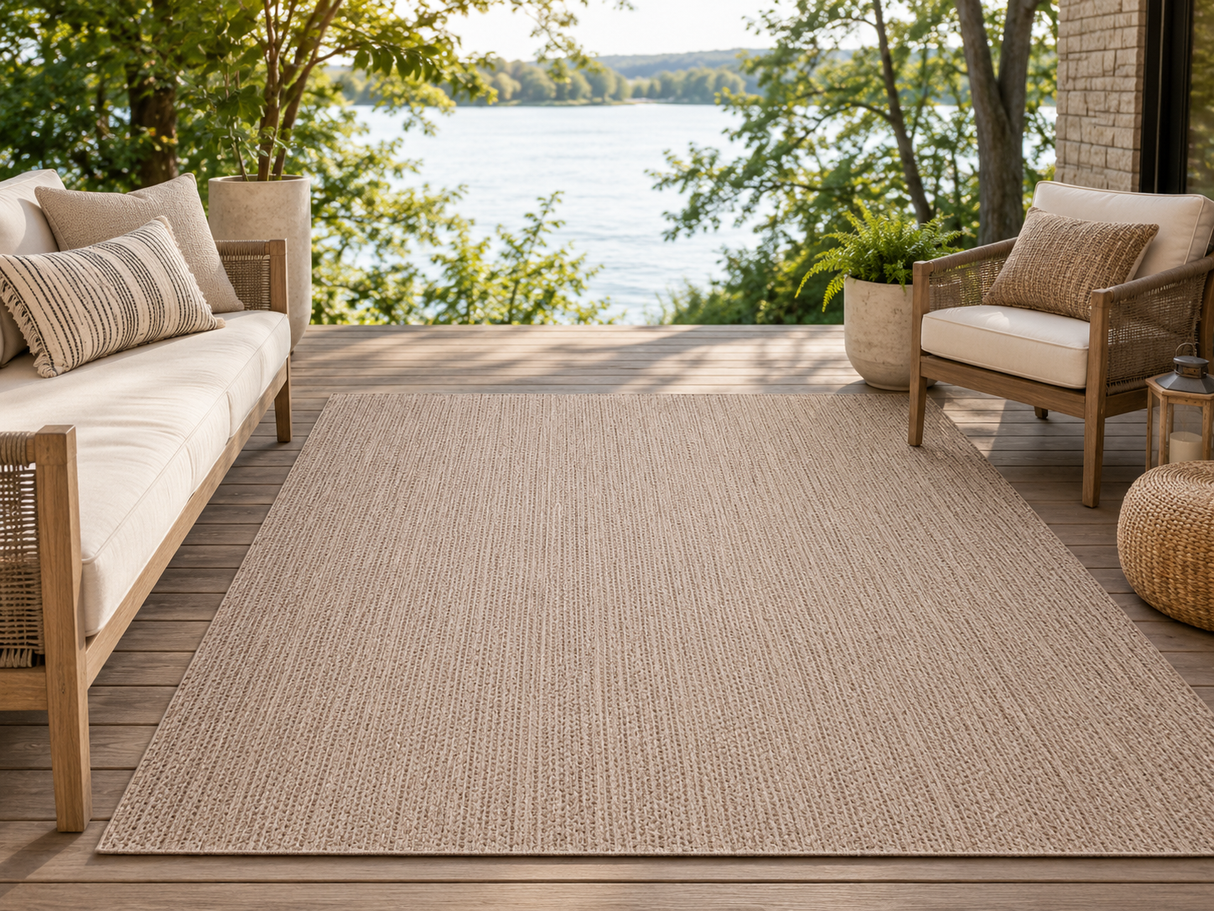 Tapis extérieur Treasure Garden Canyon – Taupe