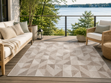Treasure Garden Prism Outdoor Rug – Taupe