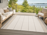 Tapis extérieur Treasure Garden Serenity Stripe – Linen