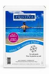 Trousse d’hivernisation Pristiva pour piscine au sel – Jusqu’à 40 000 L