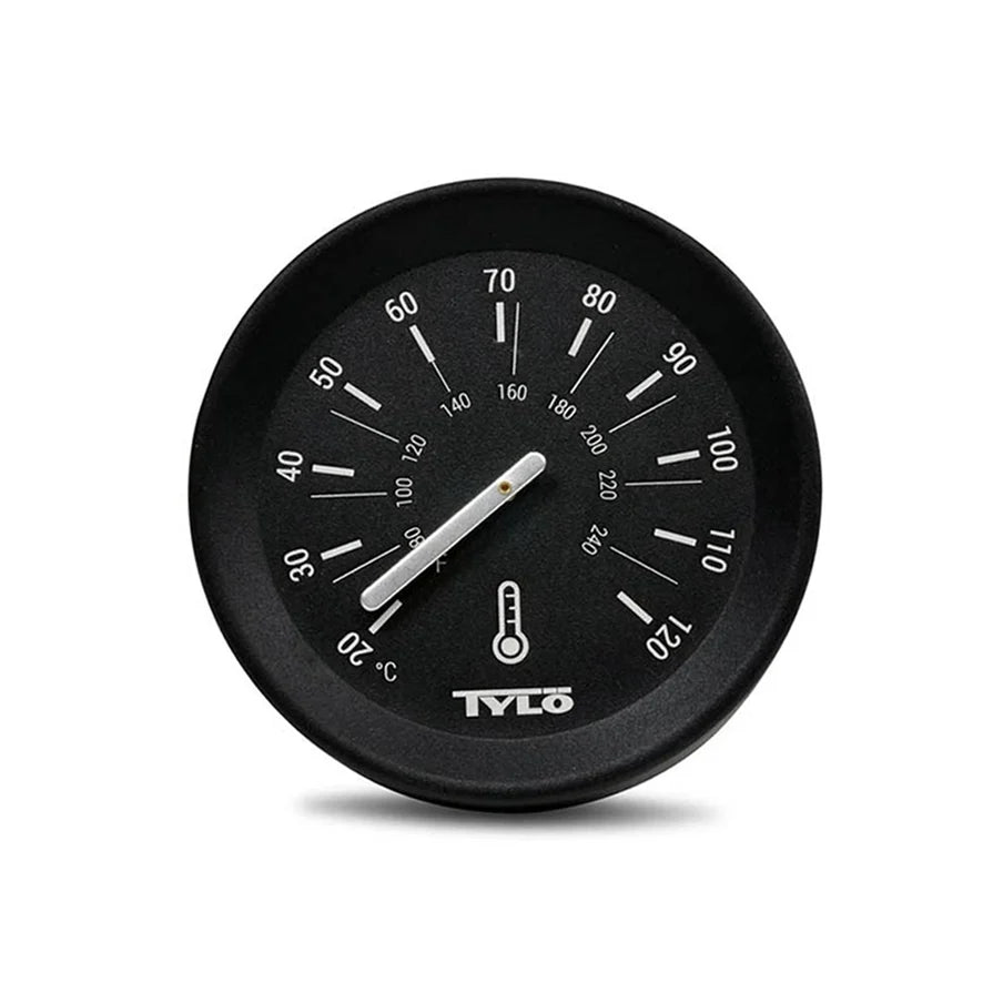 Tylö Brilliant Sauna Thermometer – Matte Black – Precise Temperature Measurement