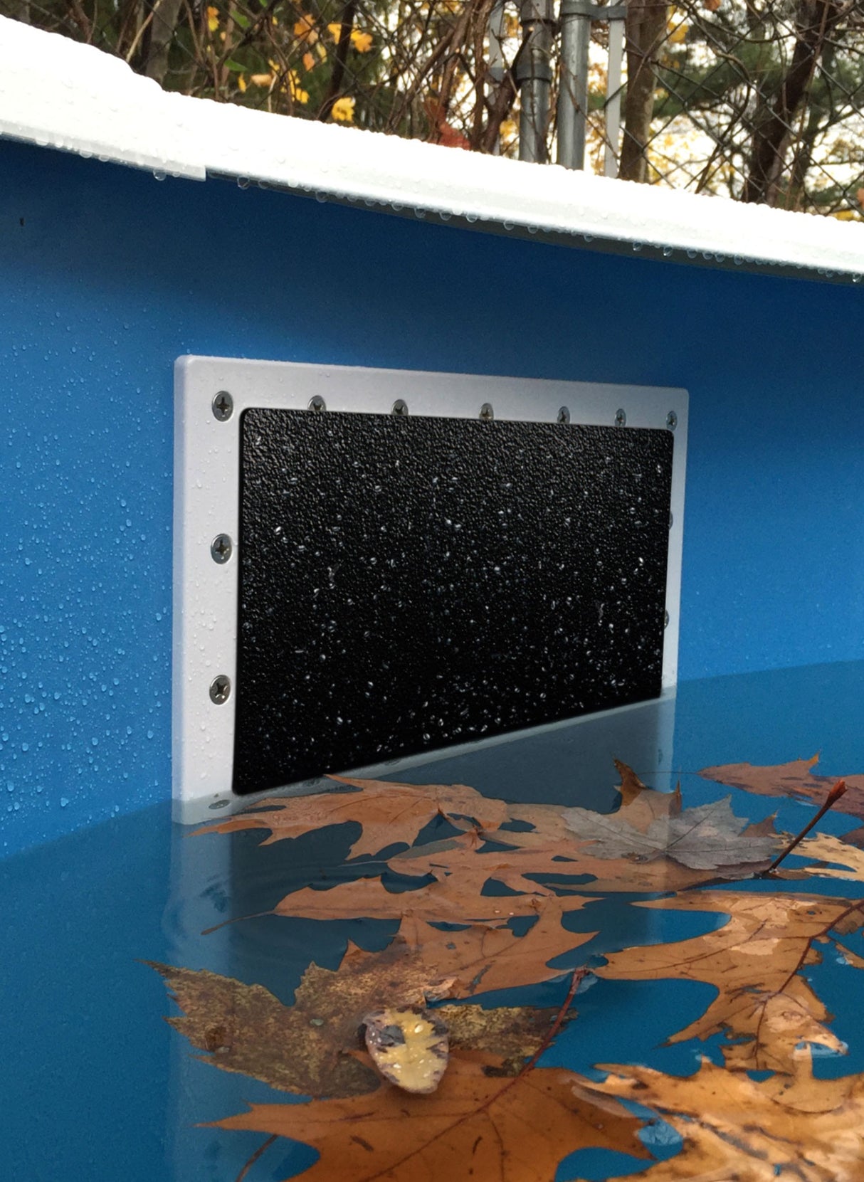 Winterizing plate for "wide mouth" skimmer – Above ground pool