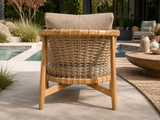 New Lounge Armchair by Atoll – Indonesian Teak, Commercial Cordage, and Premium Cushions