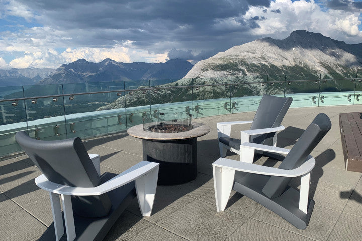 Cozi Chair in White and Granite – Clearance Demo Model