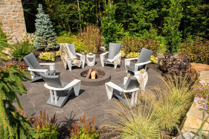 Cozi Chair in White and Granite – Clearance Demo Model