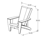 Cozi Chair in White and Granite – Clearance Demo Model