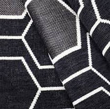 Tapis extérieur GEO Black – Motif géométrique noir