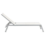 Chaise Longue Ratana Collection Lucca White