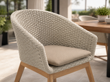 Chaise Bora par Atoll – Cordage commercial et teck d’Indonésie