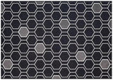 Tapis extérieur GEO Black – Motif géométrique noir