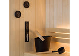 Tylö Brilliant Matte Black Sauna Hourglass – Design by Paola Garatto