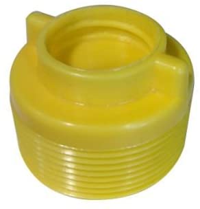 Yellow Threaded plug