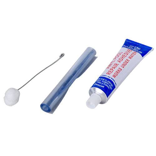 Repair kit with glue and vinyl