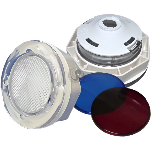 5" Plastic light kit including coloured lenses gasket and nut