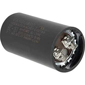 Motor Start Capacitor 161-193 MFD uF 125VAC US Style Round for Single Phase Motor