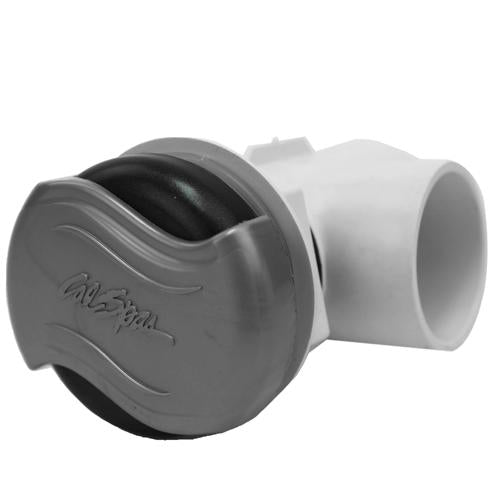 Diverter Valve - 2" with Silver Handles with Dark Grey Cap