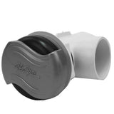 Diverter Valve - 2" with Silver Handles with Dark Grey Cap