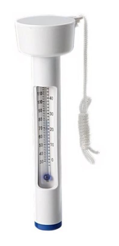 Floating pool thermometer