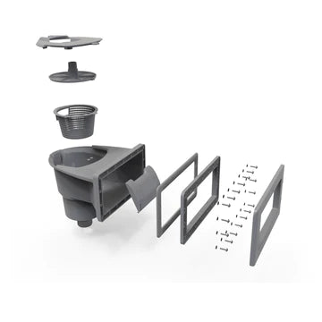 Carvin 94114001 Skimtech 500 Above-Ground Skimmer, Gray or White